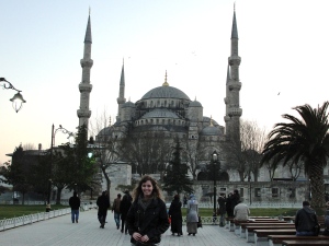 Me in front of the Blue Mosque